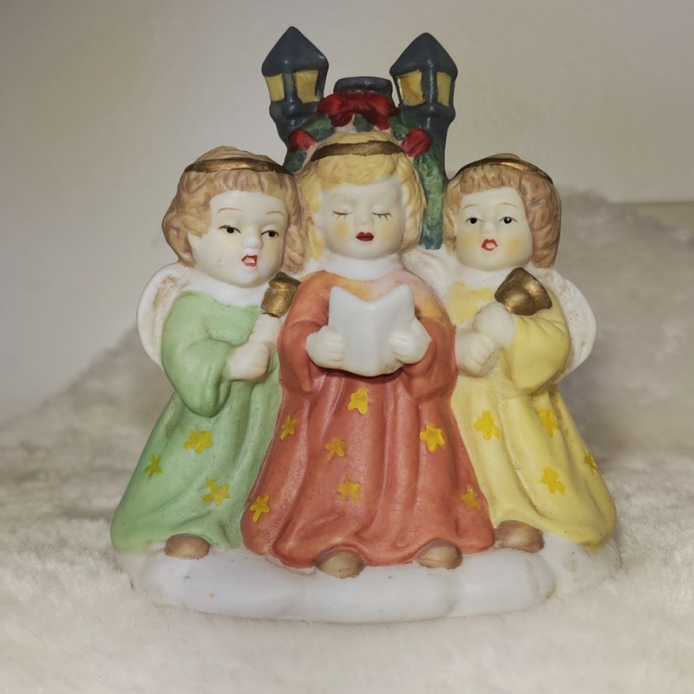 Vintage Angels candle holder